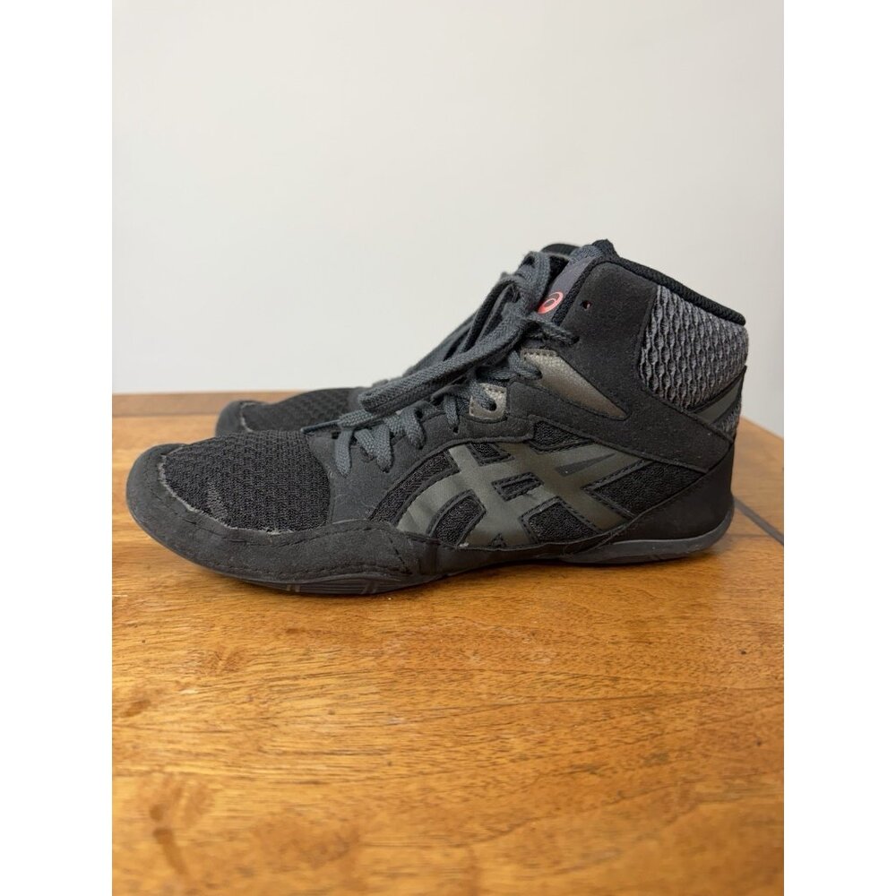Asics Women’s 6 Snapdown 3 Wrestling, Boxing Shoes Black / Gray 1081A030 - Picture 4 of 7